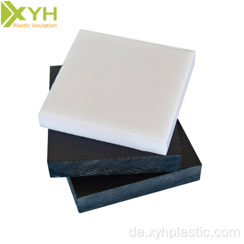 Hvid og sort Pom Acetal C Plastplade